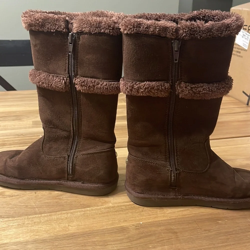MICHAEL KORS Alina suede / faux fur boots